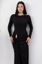 Crew Neck Waist Shoulder Buckle Dress K-262730 - 2