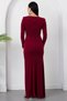Double-Breasted Collar, Waist Buckle, Long Sleeve Dress K-262671 - 7