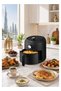 Air Fryer 3.5 Liter 1200W, Rapid Hot Air System, 80-200°C Temp Control, 60-Min Timer with Auto Shut-Off, Non-Stick Detachable Drawer, Black - TFN-A1235MB1AG - 1-Year Free - 3