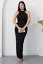 Halter Neck Halter Sequined Dress Grs4102 - 3