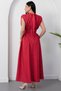 High Neck Tie-Back Polka Dot Dress Grs3945 - 8
