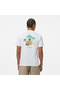 Loose Fit Men's Graphic Printed White T-Shirt - 2