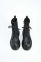 Women's Thick Sole Zippered Lace Up Boots Vesin Black - 6