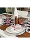 American Service Set, Batik Pattern, 6 Placemats, 6 Napkins, 6 Napkin Rings and Runner Cover - 3