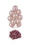 12 inch metallic rose dust balloon 10 pieces - 5
