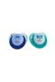 Silicone Pacifier With Protection Cap 6m+ Pack Of 2 - Orthodonfic Pacifier Large, Blue - 3