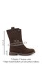 Women's Brown Suede Thermo Sole Boots - 3