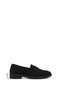 Women's Black Suede Loafers - 3