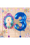 Frozen Balloon 3 Year Old Birthday Set Frozen Elsa Concept Balloon and Navy Blue Number Balloon Birthday Set