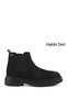 Men's black nubuck genuine leather chelsea boots