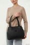 Women's Black Genuine Leather Hand and Shoulder Bag - 3