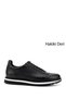Black Gön Platinum Genuine Leather Round Toe Lace Up Casual Men's Sneaker 38307