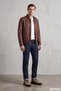 Men's Sand Nubuck Lace-Up Genuine Leather Sneaker - 4