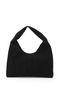 Women's Black Suede Hand and Shoulder Bag - 6