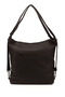 Women's Brown Long Strap Shoulder and Backpack - 5
