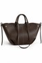 Women's Polen Stitched Detail Tote Hand and Shoulder Bag – Brown - 2