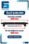 Hard Plastic Polavit 160 mm Black Furniture Handle 10 Pieces - 5