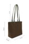 Women's Khaki Suede Shoulder Bag - 4