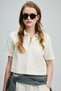 Narın Women's Polo T-Shirt Off-White - 5