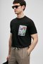 Charlie Modern Graphic T-Shirt Black - 4