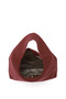 Women's Burgundy Suede Hand and Shoulder Bag - 7
