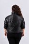 Plus Size Women's 50-54 Size Quilted Fiber Padded Lined Buttoned Pocketed Jacket Aysel - 4
