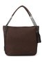 Women's Brown Suede Tassel Shoulder Bag
