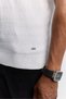 Men's Ecru Crew Neck Easy-Ironing Wrinkle-Resistant Regular Fit Knitwear T-Shirt A62Y5003 - 6
