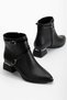 L01-Cross Buckle Women's Casual Boots Short Heels 4cm Heel - 2