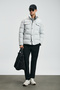 Genıous Goose down Men's Coat Light Gray - 3