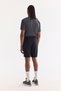 Men's Black Elastic Side Anti-Wrinkle Quick-Drying Technical Fabric Relaxed Fit Shorts A61Y3712 - 3