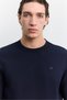 Men's Navy Blue Crew Neck Easy-Iron Regular Fit Sweatshirt B001035 - 2