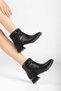 L01-Cross Buckle Women's Casual Boots Short Heels 4cm Heel - 3