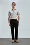 Albert Smart Men's Chino Pants Comfort Pleated Black - 4