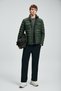Daniel Men's Snap-On Goose down Inflatable Coat Green