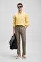 Pitaya Men's Linen Shirt Comfort Fit Yellow - 2