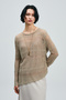 121090043 Lace Women's Knitted T-Shirt Women's T-Shirt Vison - 2