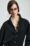 Mıla Women's Silk Shirt Black - 4