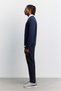 Men's Navy Blue Crew Neck 3 Thread Threaded -5 Degree Resistant Regular Fit Sweatshirt A62Y1291 - 3