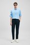 Pitaya Men's Linen Shirt Comfort Fit Blue - 3
