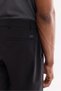 Men's Black Elastic Side Anti-Wrinkle Quick-Drying Technical Fabric Relaxed Fit Shorts A61Y3712 - 5