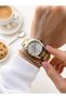 2-Year Warranty Steel Cord 3 Atm Water Resistant Women's Wristwatch+Bracelet F.G.14494.5 - 3