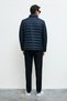 Daniel Men's Snap-On Goose down Inflatable Coat Navy Blue - 6