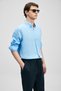 Pitaya Men's Linen Shirt Comfort Fit Blue - 5