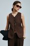 Ruma Women's Vest Brown - 5