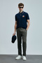 Sansa Smart Men's Polo T-Shirt Navy Blue