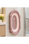 Foldable Baby Bath Tub with Folding Legs, Drain Plug & Hanging Loop, 0 Months+ Pink - 6