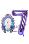 Frozen Balloon 7 Year Old Birthday Set Frozen Elsa Concept Balloon and Purple Number Balloon Birthday Set - 2