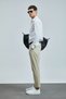 Plus Smart Men's Chino Pants Slim Fit Camel Hair