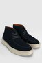 Derek Men's Leather Sneaker Shoes Navy Blue - 2